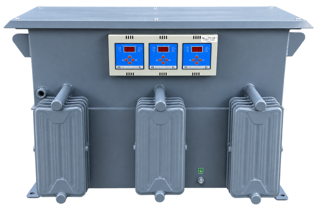 Servo Voltage Stabilizer for an Industrial Machine | Samtronix Power Equipments