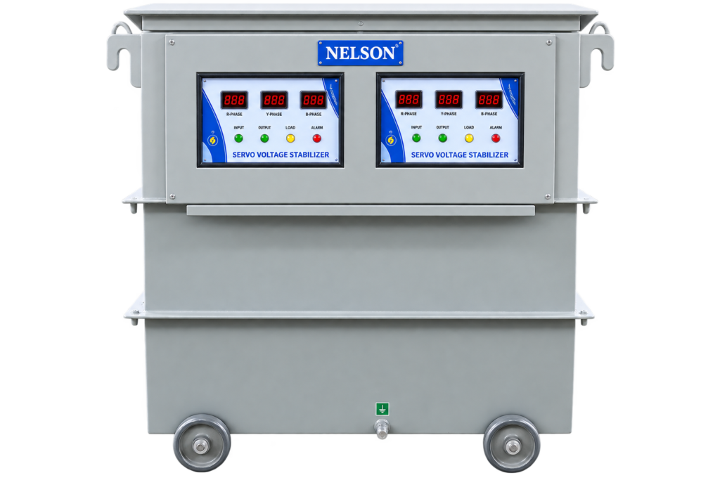 Servo Voltage Stabilizer for an Industrial Machine | Samtronix Power Equipments