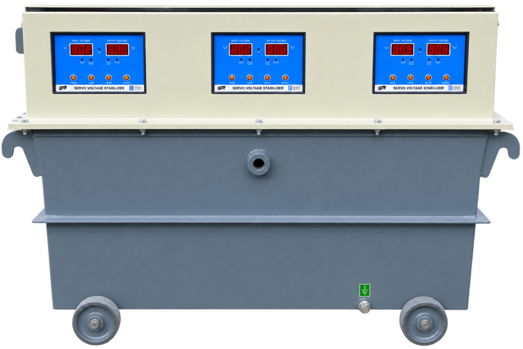 Servo Voltage Stabilizer for an Industrial Machine | Samtronix Power Equipments