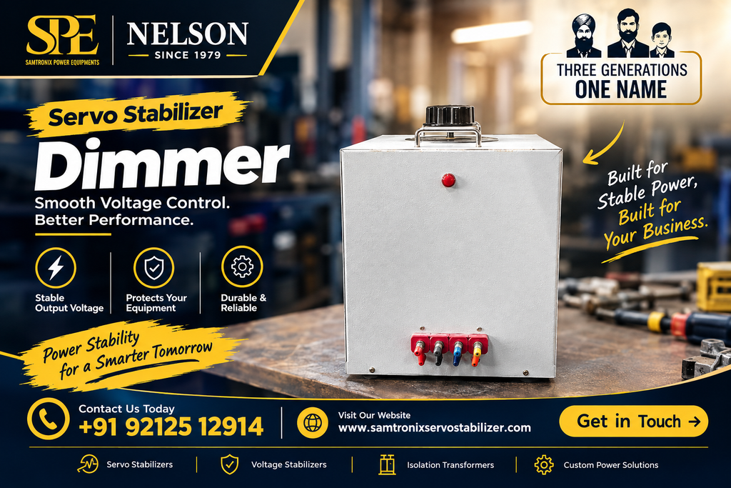 Servo Stabilizer Dimmer | Samtronix Power Equipments