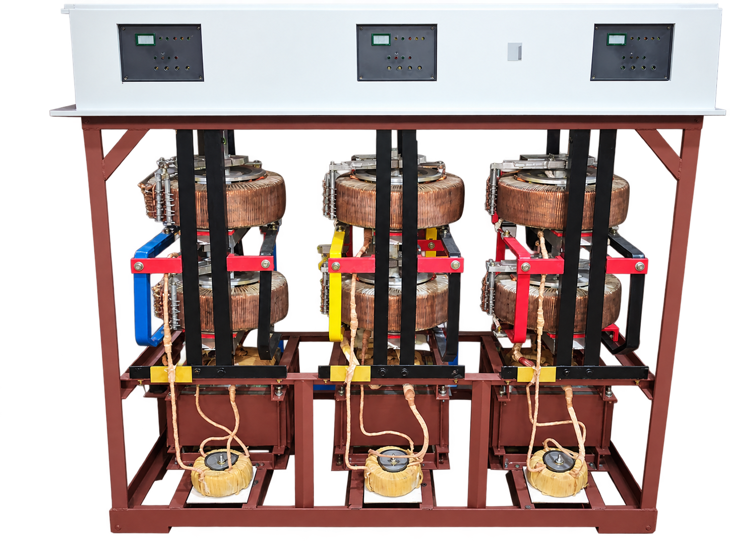 Servo variac voltage control assembly