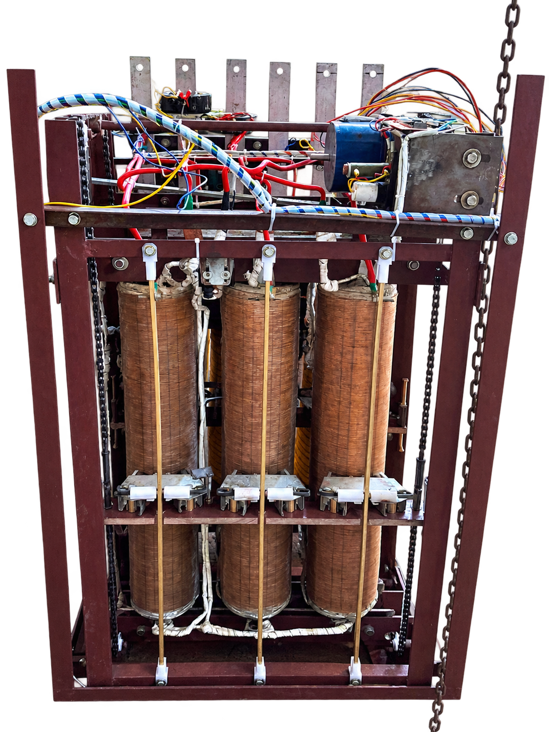 Vertical linear type servo voltage stabilizer